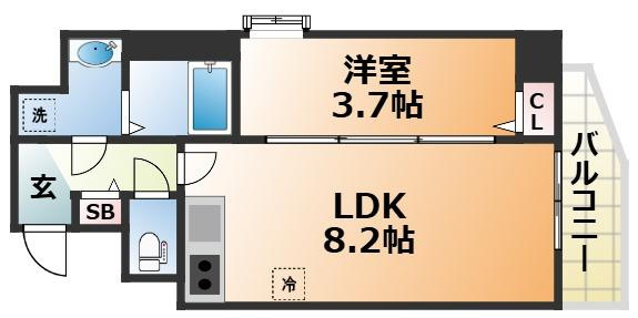 マンション八雲の間取り