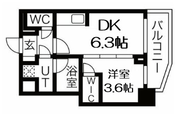 【間取り】 | ライフフィールドなにわ本町RUELLE