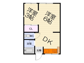 【間取り】 | セブンハイツ津久野