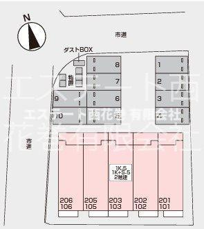 ぴのの外観|配置図