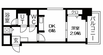 【間取り】 | ライフフィールドなにわ本町RUELLE