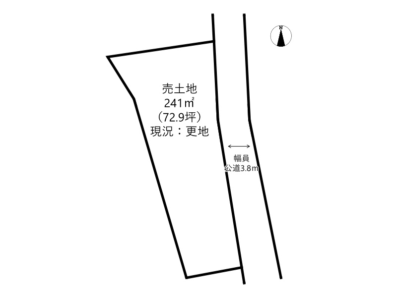 姫路市林田町大堤/売土地の土地図