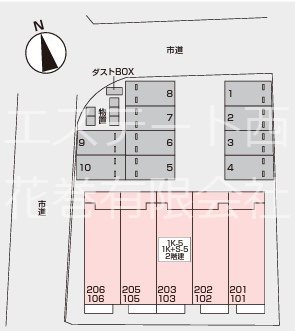 ぴのの区画図|配置図