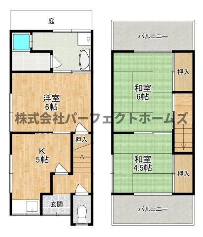 渚南町テラスの間取り