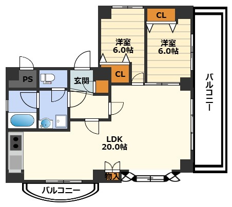 グレースマンションの間取り