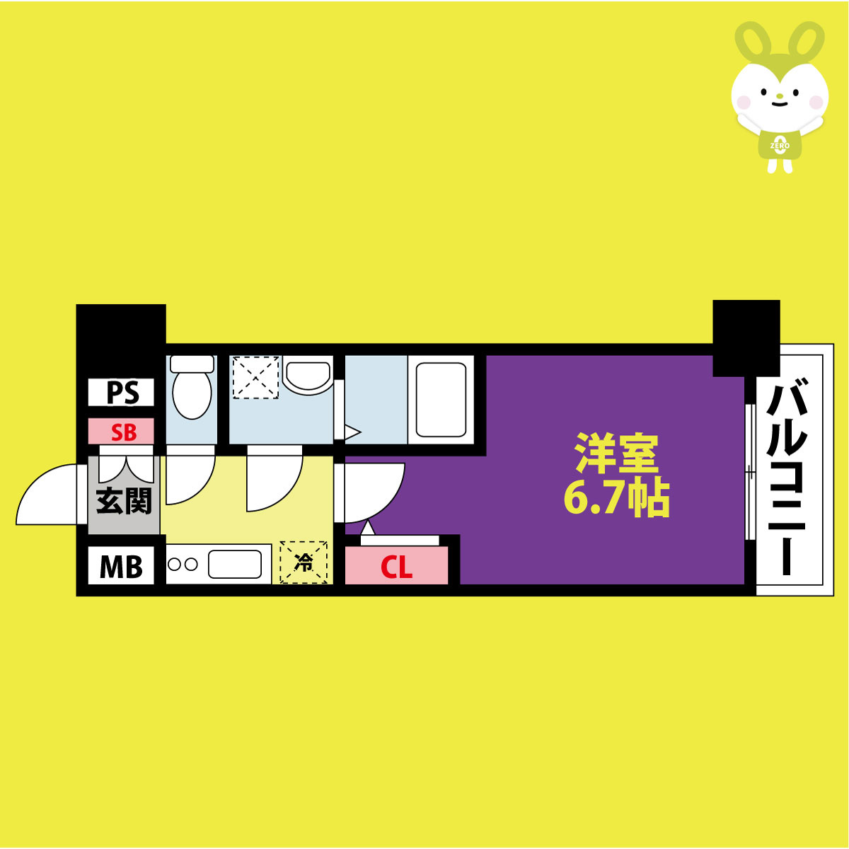 エスリード大阪上本町グリーズの間取り