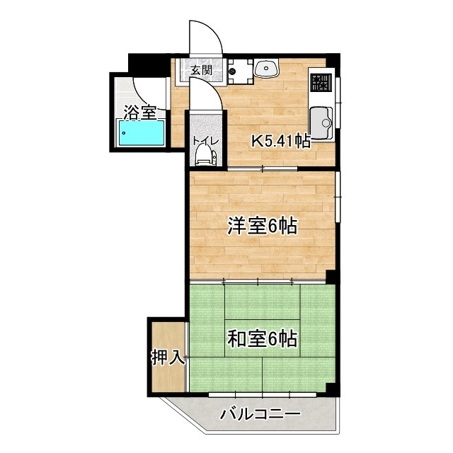 コーポ新橋の間取り