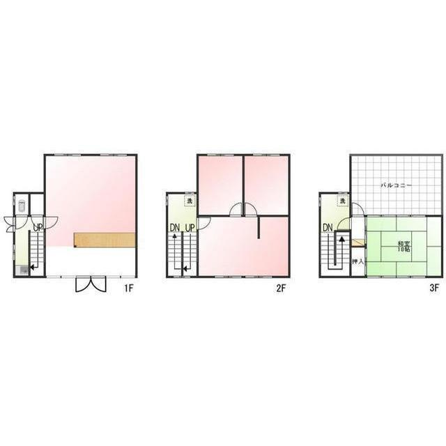 岐阜市日野南７丁目の店舗事務所の間取り