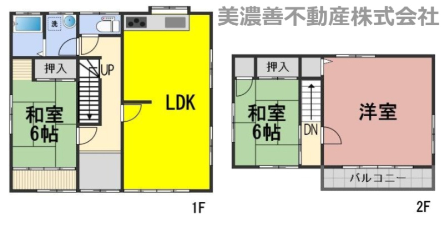 ６４３５０　岐阜市上土居中古戸建ての間取り