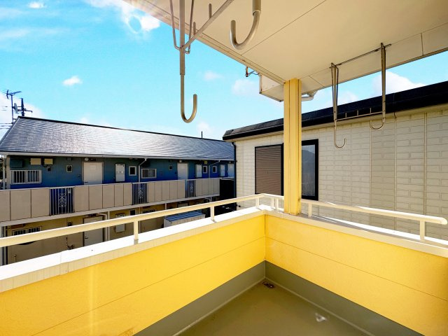 伊勢崎市田中島町　中古住宅のバルコニー