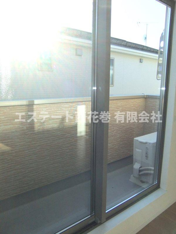 フルールポミエ　Bのバルコニー