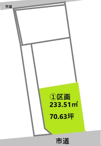 【区画図】 | 富岡市宮崎分譲地①区画