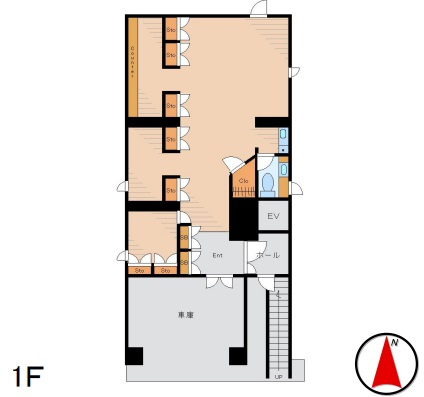 墨田区亀沢３丁目の店舗事務所の間取り