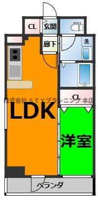 仲介手数料０円！フォルクランド那古野の間取り