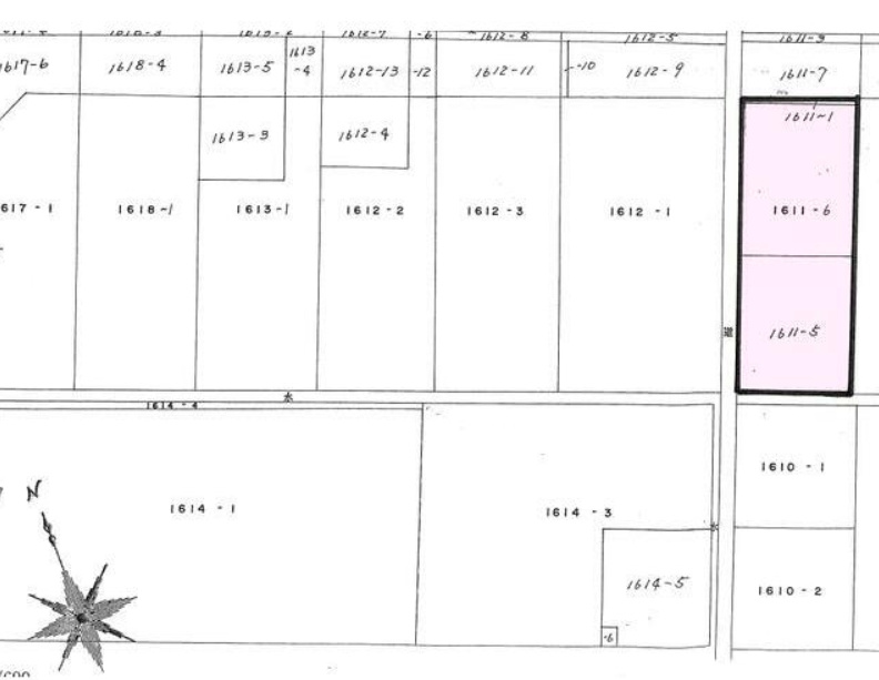 邑楽町篠塚売地の土地図