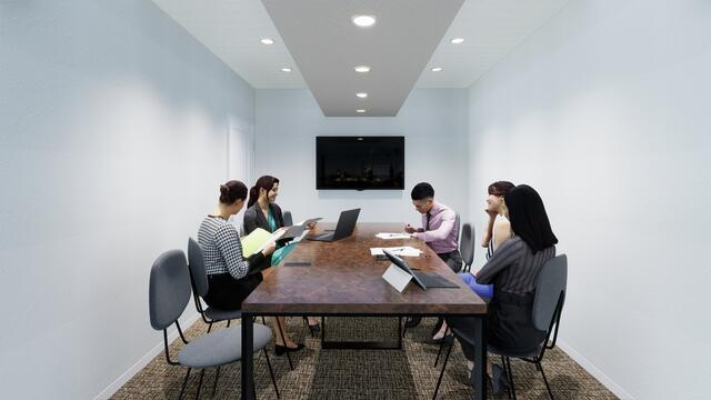 港区赤坂７丁目の事務所|会議室 