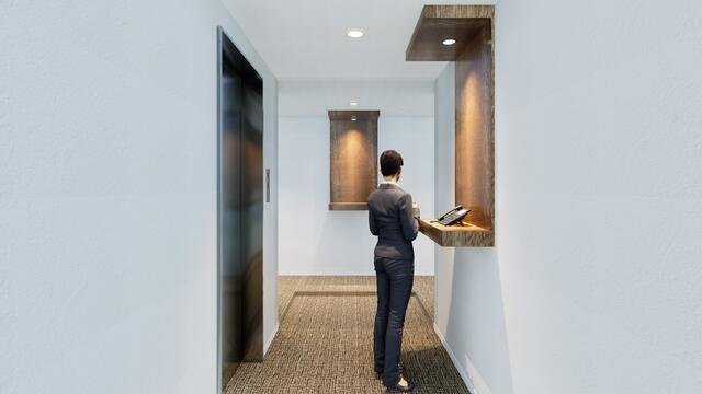 港区赤坂７丁目の事務所|フロアエントランス 