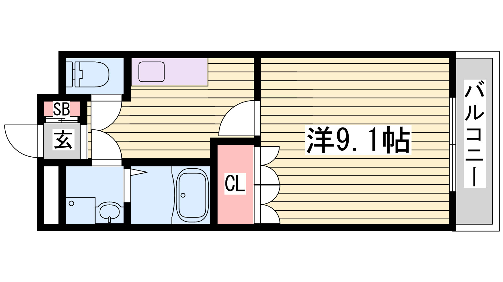 スタービューの間取り