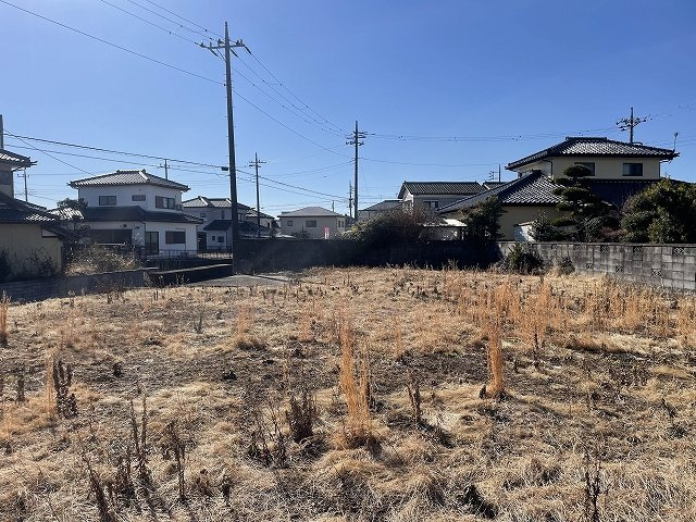 オレンジ　★北茨城市平潟町　大型住宅団地　浜道団地内★　売地　の展望|敷地北側から南方向への写真です。