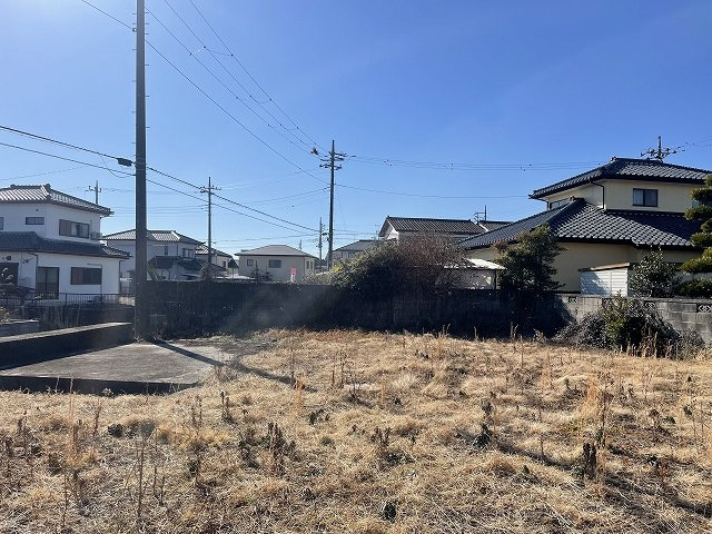 オレンジ　★北茨城市平潟町　大型住宅団地　浜道団地内★　売地　の展望|敷地内部から南方向への写真です。