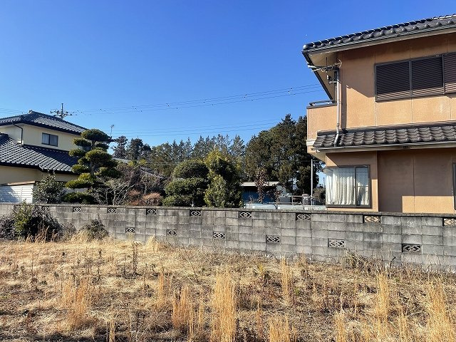 オレンジ　★北茨城市平潟町　大型住宅団地　浜道団地内★　売地　の展望|敷地内部から南西方向への写真です。