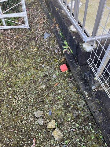 笠間市下郷73坪売地の外観|境界杭
