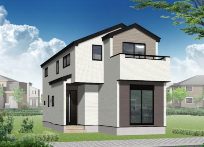 【仲介手数料無料】所沢市狭山ケ丘１期１号棟　所沢市の新築住宅なら西武ハウジングの外観パース