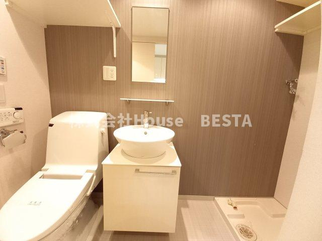 アドバンス神戸プラージュの独立洗面台