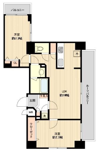 台東区北上野２丁目の賃貸マンションの間取り