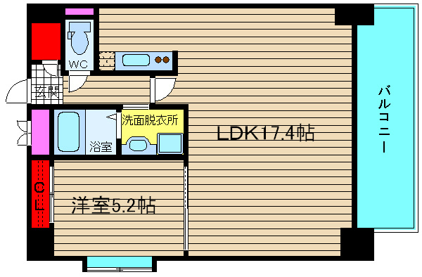 KDXレジデンス難波の間取り