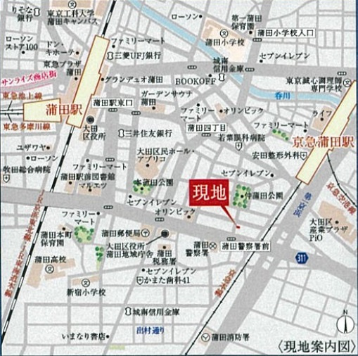 ティモーネ　プレミアム蒲田＠仲介手数料無料の地図