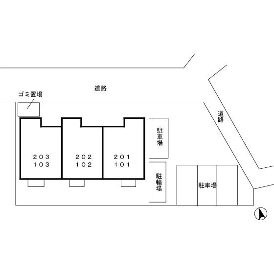 マロウコートの区画図