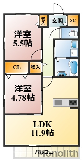 GrandNordⅠの間取り