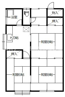 上小舟渡長屋の間取り