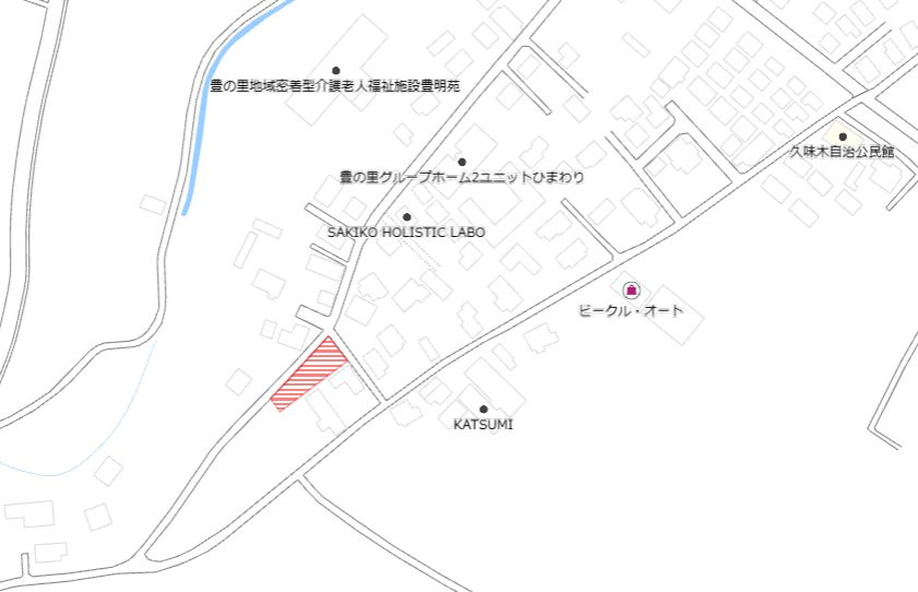 都城市蓑原町の売地の土地図