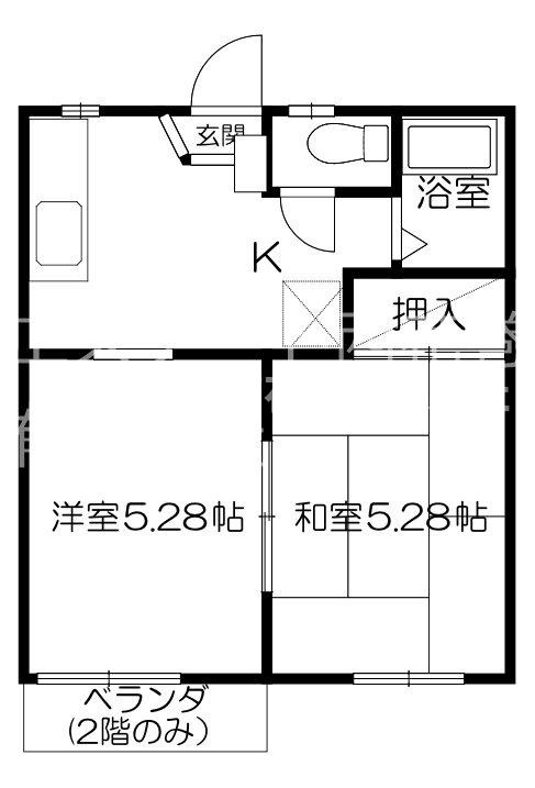 メイプル若葉の間取り