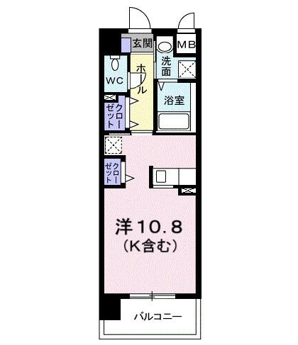 アベニール国立の間取り