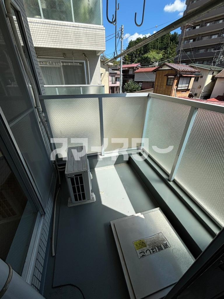 青梅市本町の賃貸マンションのバルコニー