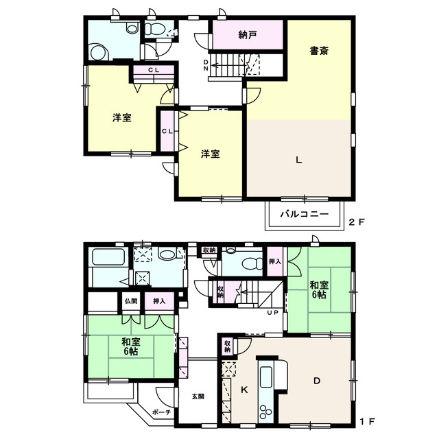 三条町　中古戸建の間取り