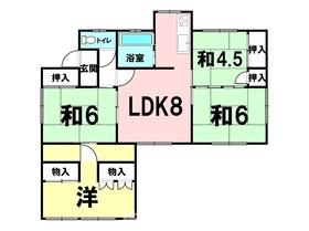 中古戸建　磯部3丁目の間取り|☆彡豊富な収納スペース完備♪広いリビング♪