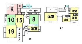 安中市安中の間取り|おしゃれな外観です19帖＋15帖のリビングに接するデッキテラスは雰囲気たっぷり。休日が待ち遠しくなるような贅沢な造りです。