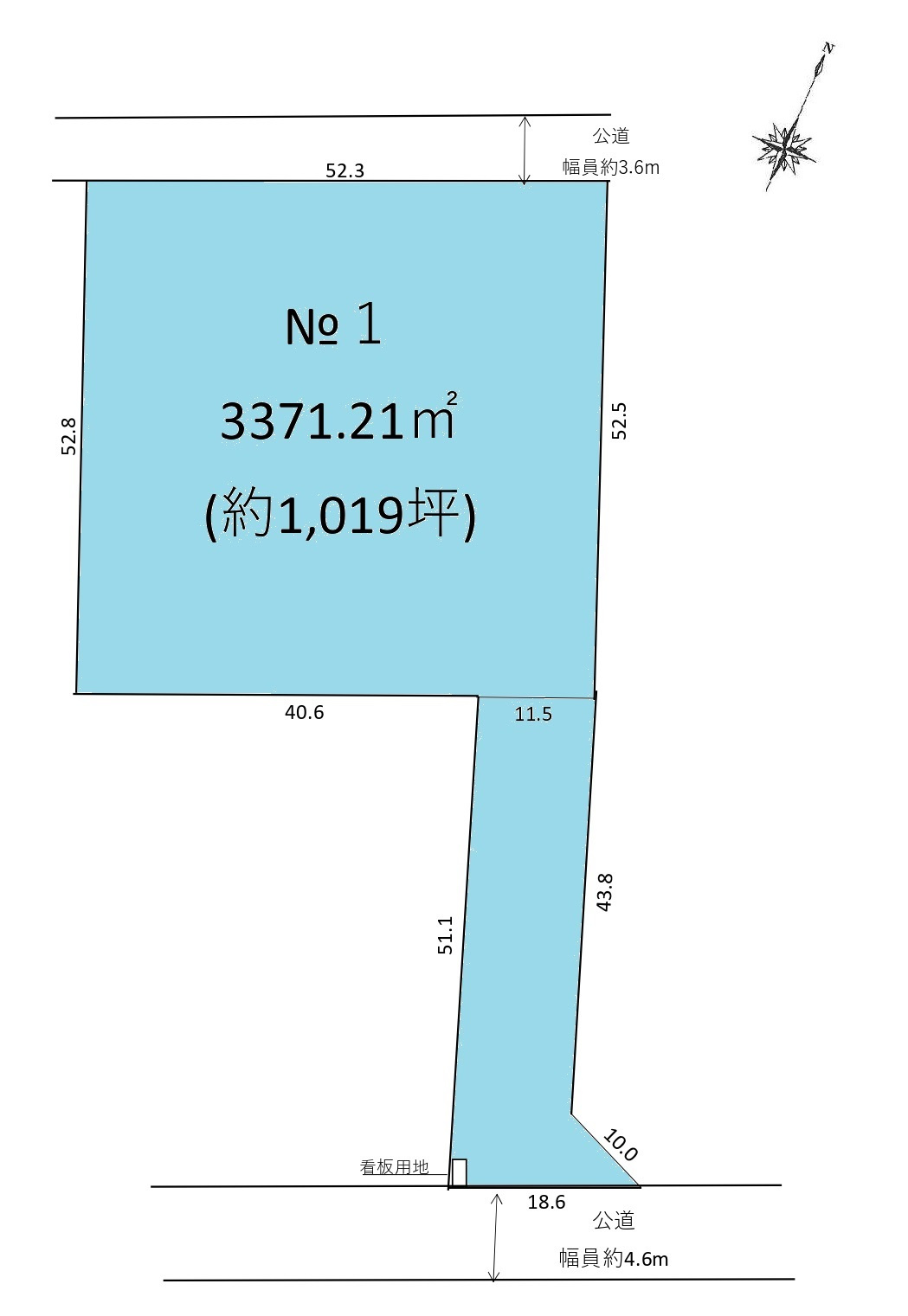 土地 狭山市柏原　の土地図