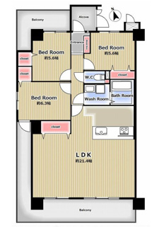 【間取り】 | 【スペリア名南コンフォート】✨️仲介手数料無料✨️東築地小学校・東海中学校