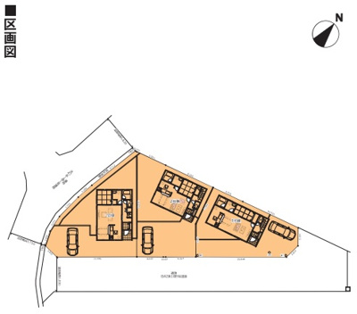 【区画図】 | クレイドルガーデン山陽小野田市鴨庄第９（１号棟）