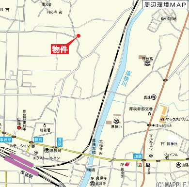 【周辺】 | クレイドルガーデン山陽小野田市鴨庄第９（２号棟） | 案内図です。