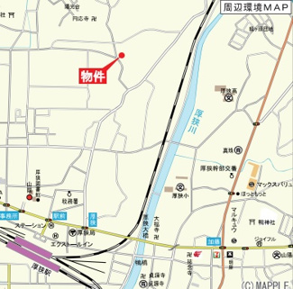 【周辺】 | クレイドルガーデン山陽小野田市鴨庄第９（3号棟） | 案内図です。