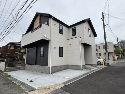 【外観】 | 神戸市垂水区歌敷山3丁目　新築戸建　仲介手数料無料！ | きれいな外観です