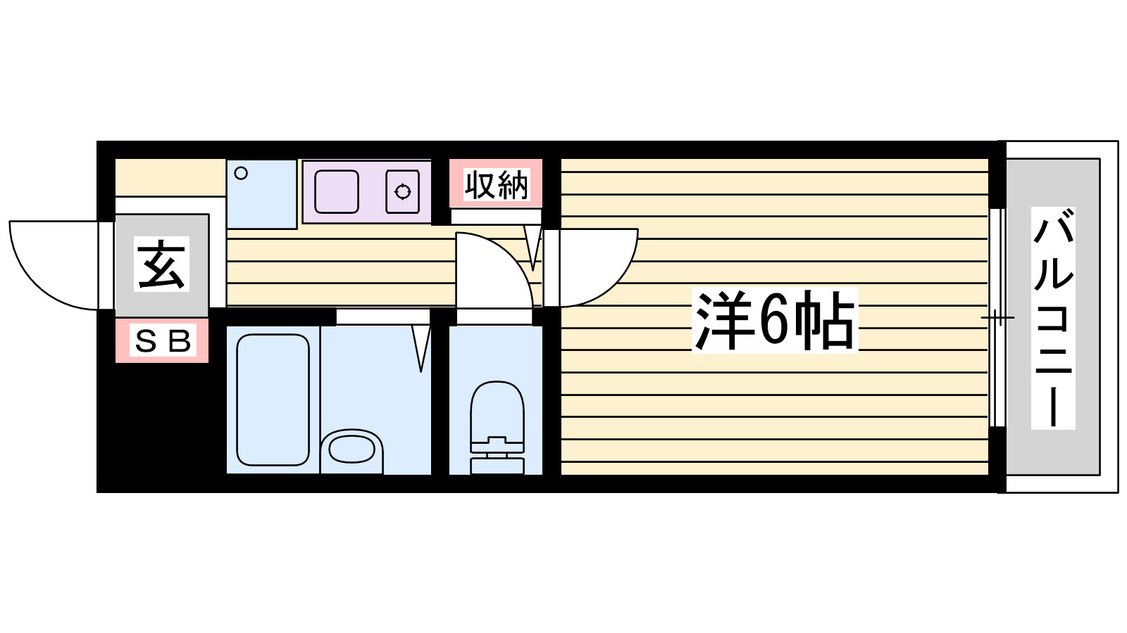 ルックハイツⅡの間取り