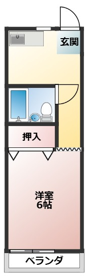 ハイツ木曽路の間取り