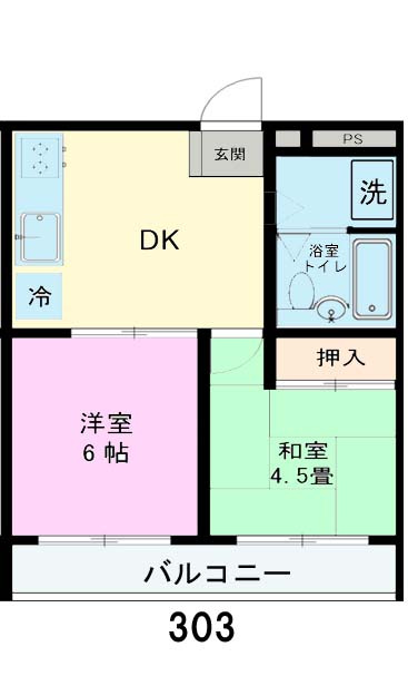 サンライズマンションの間取り